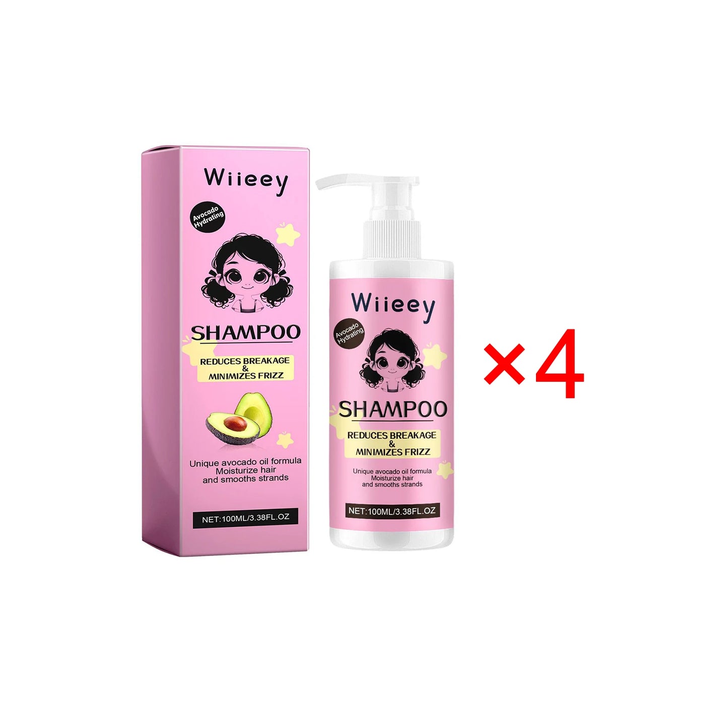 Avocado Hair Care Shampoo Scalp Moisturizes Softens Controls Oil Fluffiness Long-lasting Fragrance Children Gentle Shampoo