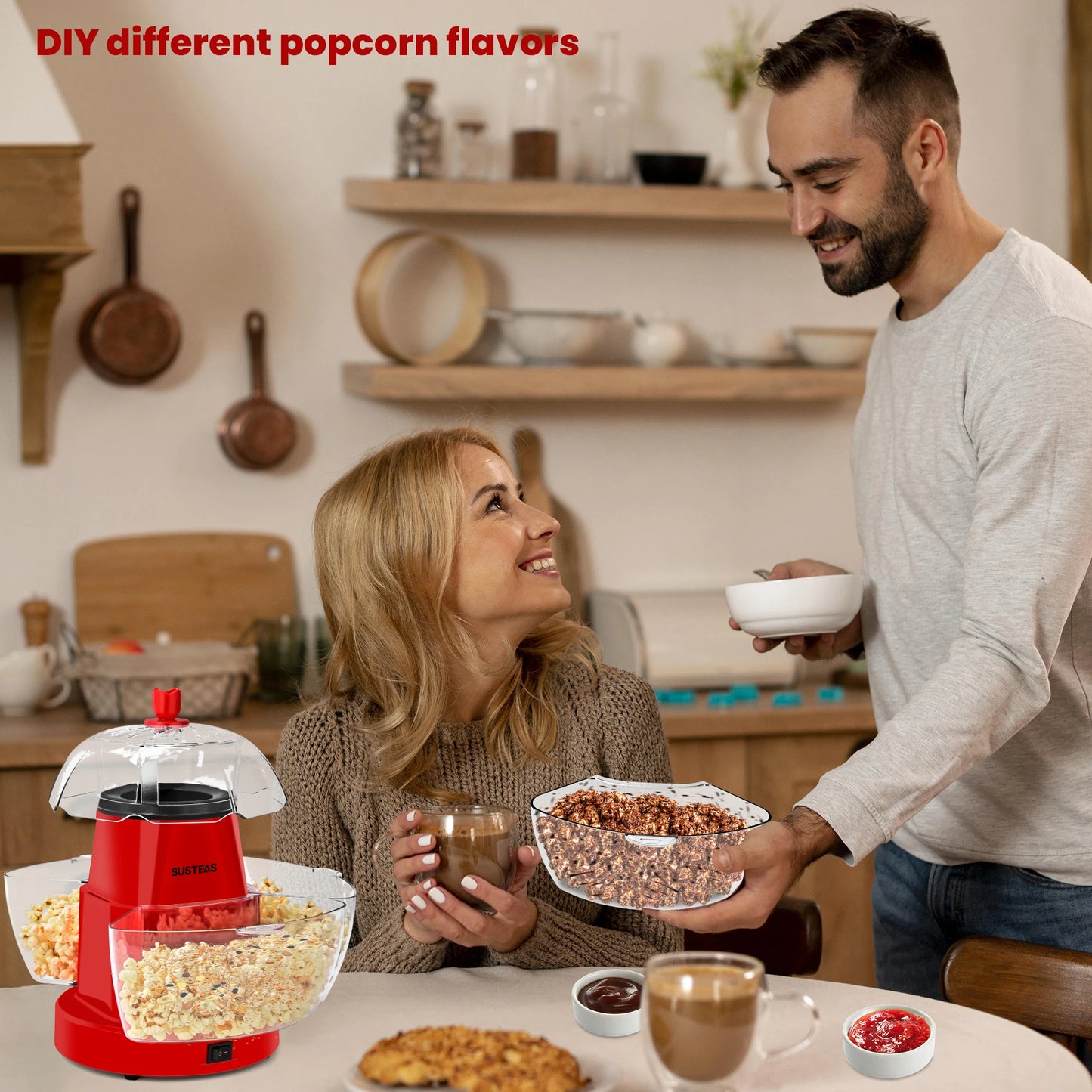 Popcorn Makers Mini Popcorn Machine Electric Household Appliance Machine Fully Automatic Popcorn Machine For Home Kitchen