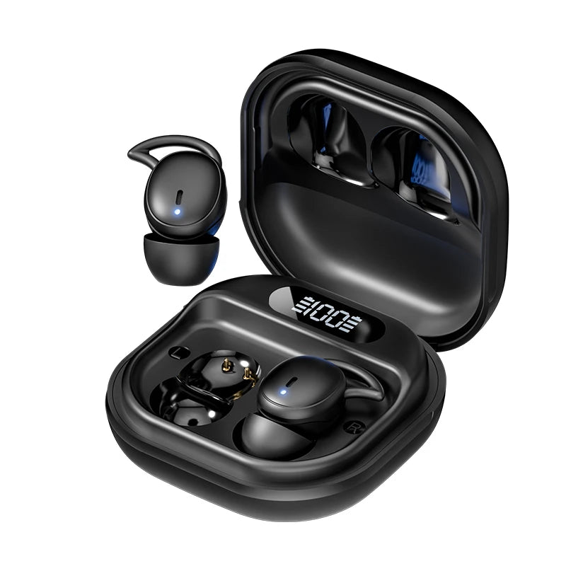 Xmenha Invisible Earbuds Sleep Small Mini Wireless Ear Buds Discreet for Work Headphones True Wireless Earpiece with Charging