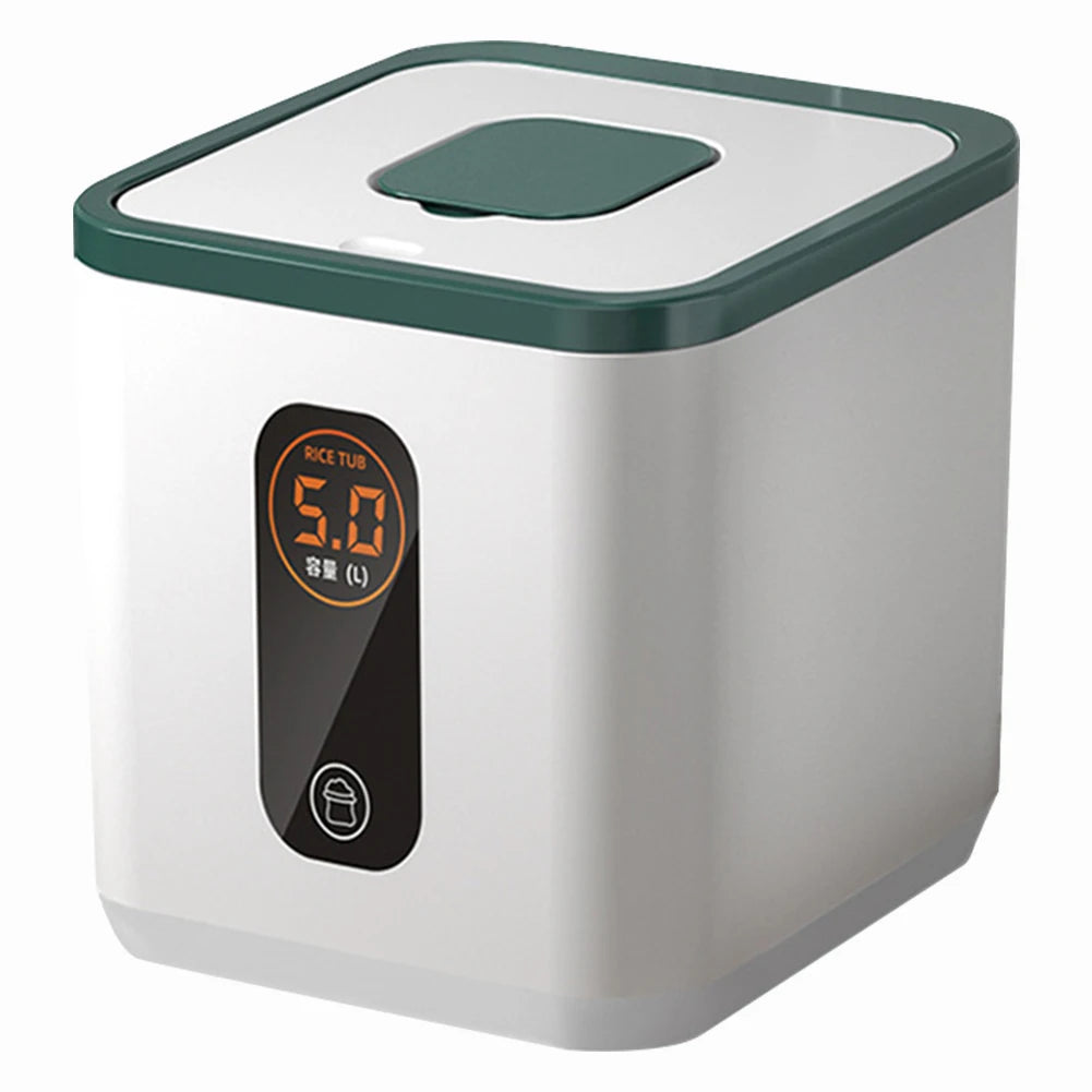 5KG Food Storage Container with Measuring Cup Rice Storage Container Moisture Proof Rice Bucket for Kitchen Pantry Organization