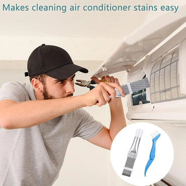 Air Conditioner Condenser Fin Comb Cleaner 2Pcs, Air Conditioner Fin Cleaner Brush , Kitchen Appliances Coil Whisk Clean Brush