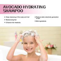 Avocado Hair Care Shampoo Scalp Moisturizes Softens Controls Oil Fluffiness Long-lasting Fragrance Children Gentle Shampoo