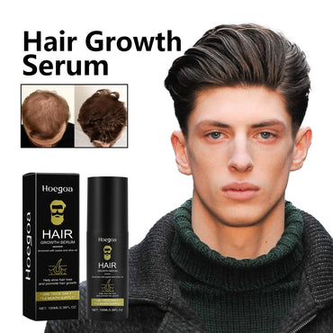 Hoegoa 100ml Men's Hair Growth Spray Nourish Hair Roots Anti Baldness Massage Reduce Frizz Split Ends Dense Hair Care Spray