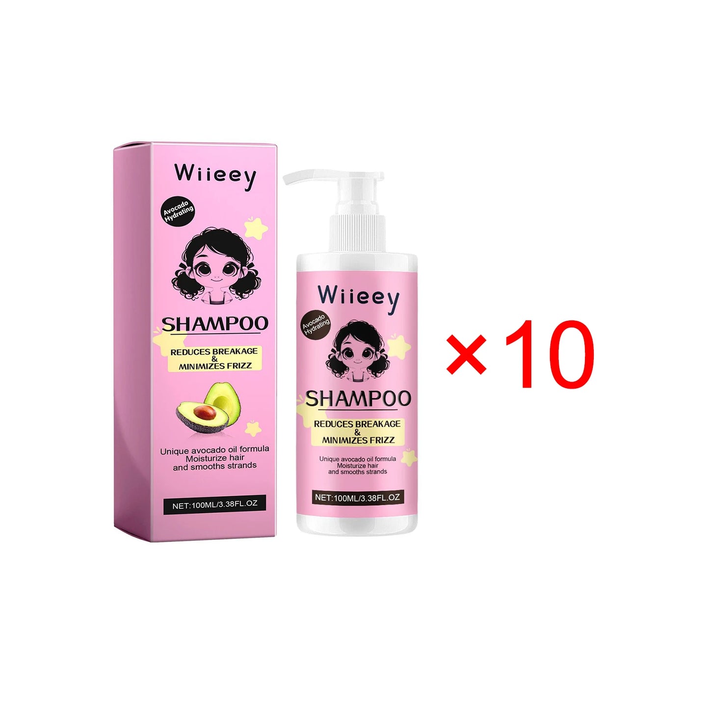 Avocado Hair Care Shampoo Scalp Moisturizes Softens Controls Oil Fluffiness Long-lasting Fragrance Children Gentle Shampoo