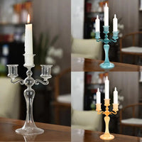 Retro 3 Heads Candle Holders Candlestick for Home Decoration Holiday Candle Stick Wedding Christmas Candle Holder Centerpieces