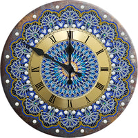 Diamond Painting Antique Clock Partial Special Drill Mosaic Wall Art Picture of Rhinestone Metal Picture Home Decoration