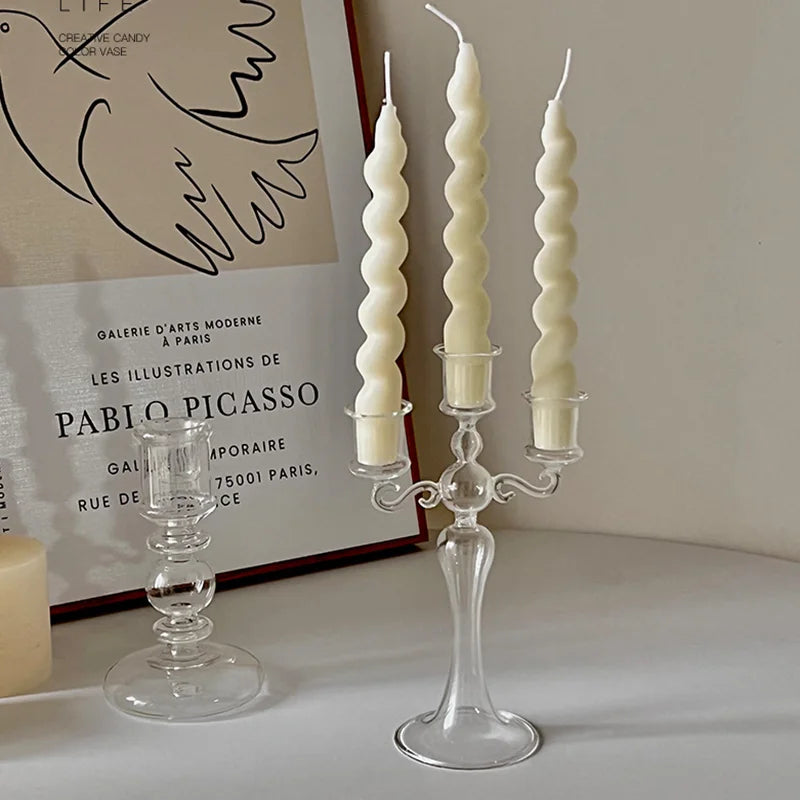 Retro 3 Heads Candle Holders Candlestick for Home Decoration Holiday Candle Stick Wedding Christmas Candle Holder Centerpieces