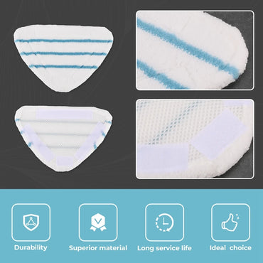 3Pcs Steam Mop Replacement Pads Triangle Washable Cloth Cleaning Floor Microfiber Mop Head Pad Steam Mop Fittings