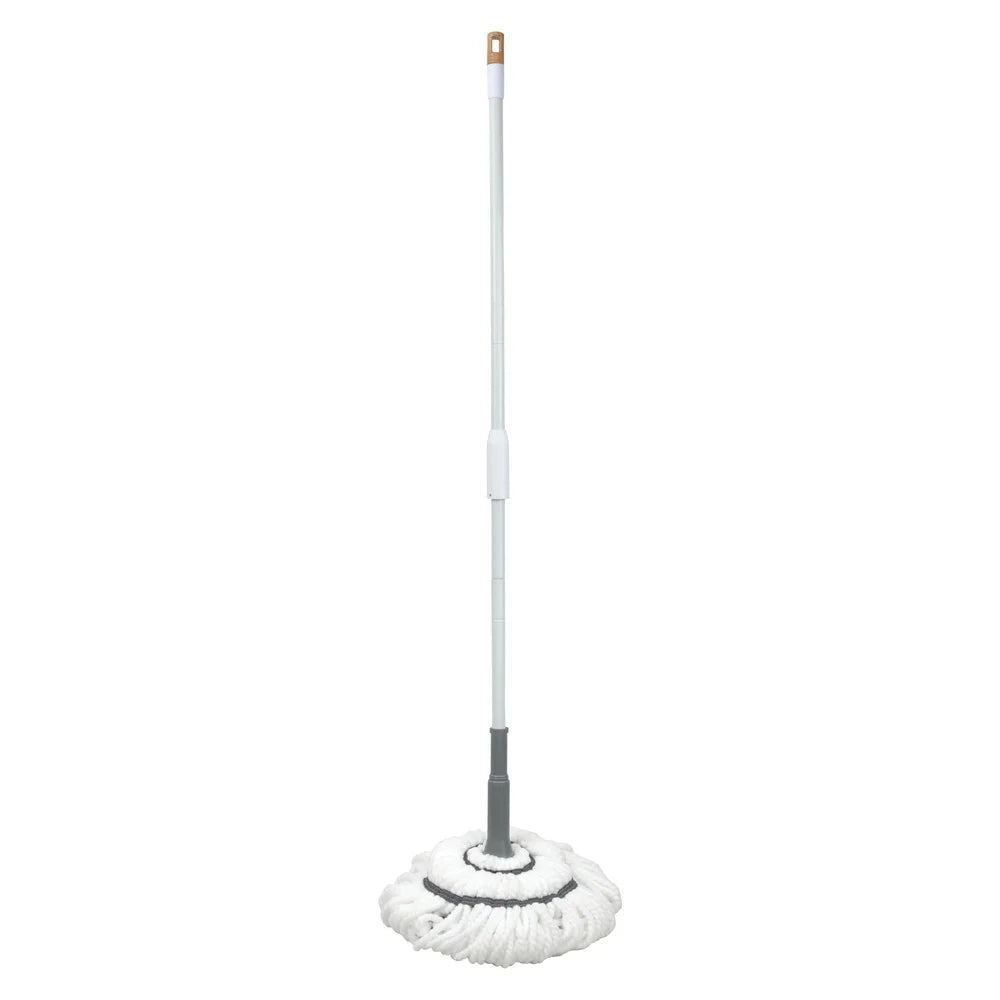 Microfiber Twist Mop Ultra Absorbent Removable Head Easy Wringing Locking Design Space Saving Vertical Storage Cleaning Tool
