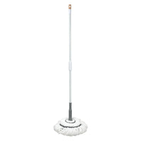 Microfiber Twist Mop Ultra Absorbent Removable Head Easy Wringing Locking Design Space Saving Vertical Storage Cleaning Tool