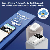 Tuya Smart Video Doorbell Camera 480PHD Wireless doorbell for Home Security, Night Vision, Voice Change, 2-Way Audio, Waterproof