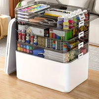Large Organizer Capacity Classification Transparent Water-Resistant Storage Box -for Household Items Medication Container