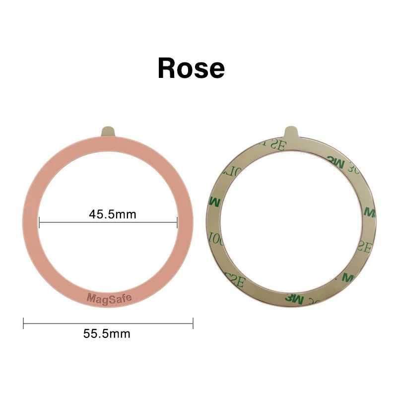 Universal Magnetic Mobile Phone Ring for Magsafe Accessories Metal Sticker Wireless Charger Iron Plate Sheet for iPhone 13 14 15