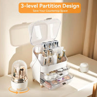 Makeup Organizer Countertop, Skincare Bathroom Counter Organizer, Storage Box Cosmetic Display Cases, Teen Girl Gifts Trendy
