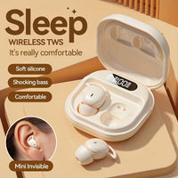 Xmenha Invisible Earbuds Sleep Small Mini Wireless Ear Buds Discreet for Work Headphones True Wireless Earpiece with Charging
