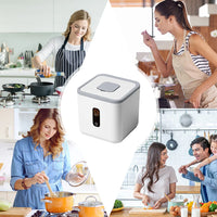5KG Food Storage Container with Measuring Cup Rice Storage Container Moisture Proof Rice Bucket for Kitchen Pantry Organization