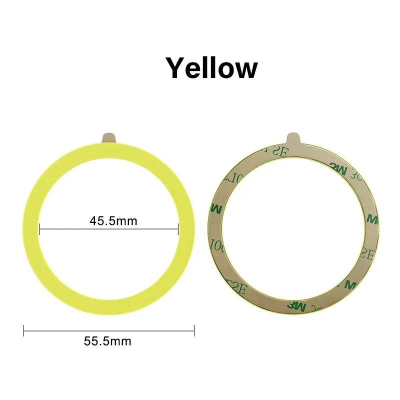 Universal Magnetic Mobile Phone Ring for Magsafe Accessories Metal Sticker Wireless Charger Iron Plate Sheet for iPhone 13 14 15