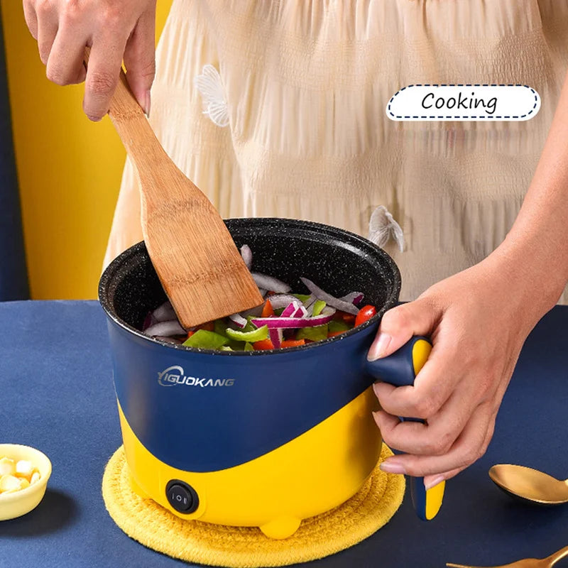 Electric Cooking Pot Multifunction Non-stick Pan Household 1-2 People Hot Pot Single/Double Layer Electric Rice Cooker Machine