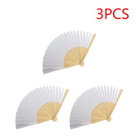 1-50PCS Paper Bamboo Folding Hand Fan Wedding Personalized Fans Party Decor Art Craft DIY Folding Fan for Wedding Party Decor