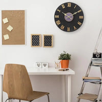 Outdoor Wall Clock Decorative Round Clock With Roman Numeral Silent Round Clocks Easy To Read Decorative Clock For Kitchen Patio