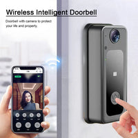 Wireless Camera Doorbell Two-Way Audio Smart Video Doorbell LED Night Vision Cloud Storage Battery Powered Home Security Camera