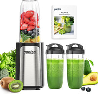 14-Piece Personal Blender for Smoothies and Shakes with 3 Portable Cups, Single-Serve Kitchen Appliance for Nutritious Recipes