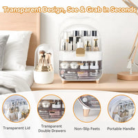Makeup Organizer Countertop, Skincare Bathroom Counter Organizer, Storage Box Cosmetic Display Cases, Teen Girl Gifts Trendy