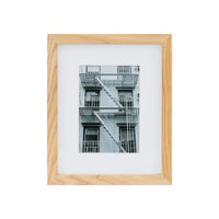 8x10 Matted Wood Gallery Picture Frame 5x7 Photos Durable Sturdy Construction Wall/Tabletop Display Easy Open Tabs Home Decor