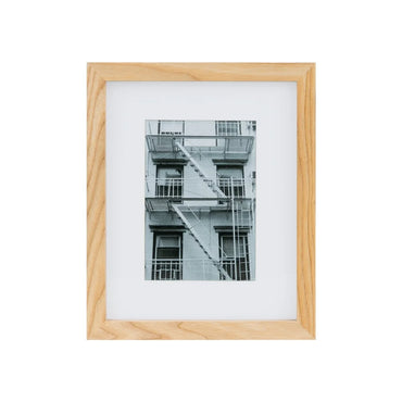 8x10 Matted Wood Gallery Picture Frame 5x7 Photos Durable Sturdy Construction Wall/Tabletop Display Easy Open Tabs Home Decor