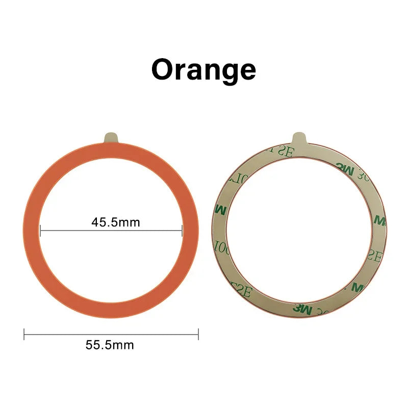 Universal Magnetic Mobile Phone Ring for Magsafe Accessories Metal Sticker Wireless Charger Iron Plate Sheet for iPhone 13 14 15