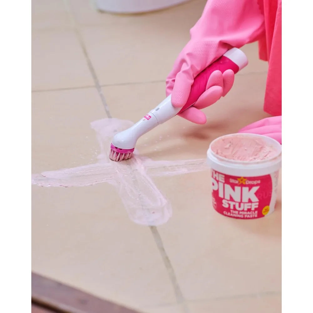 Amazing Cleaning Kit - 4 cleaning brush heads, suitable for cleaning kitchens, bathrooms, appliances, etc.
