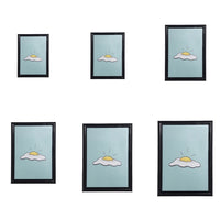 Gallery Photo Frame Modern Certificate Document Frame Multi-purpose Black Border for Wall Tabletop Display