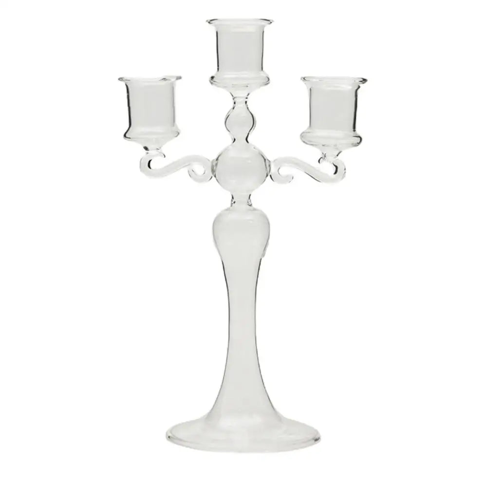 Retro 3 Heads Candle Holders Candlestick for Home Decoration Holiday Candle Stick Wedding Christmas Candle Holder Centerpieces