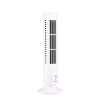 LED Tower Fan Bladeless Cooling Fan 2 Gear Speed Stand Up Tower Fan Portable Electric Floor Fan for Living Room Bedroom