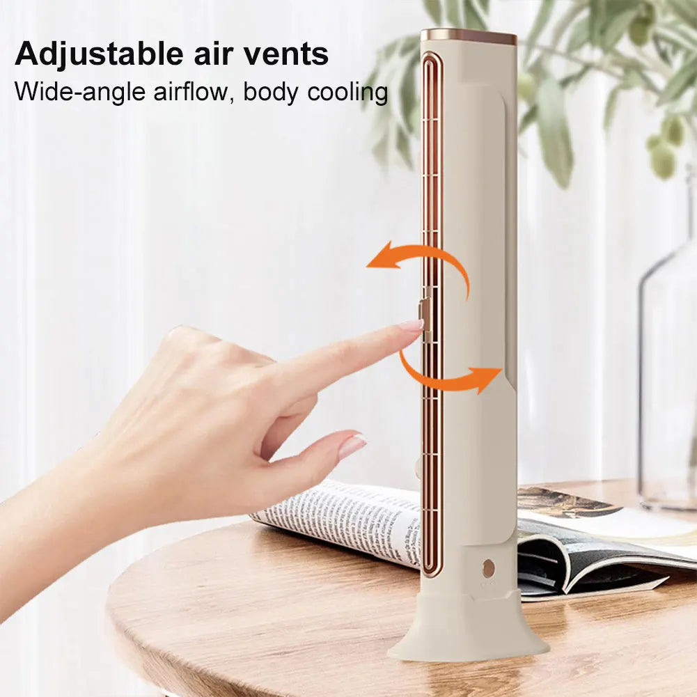 Desktop Fan Adjustable Vents Bladeless Fan Air Condition Fan for Bedroom Home Office Room