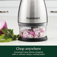 Stainless Steel Food Chopper, 8.2" x 3.9" x 3.9", Black, Efficient Kitchen Appliance for Easy Meal Prep