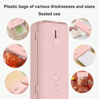 2 In 1 Mini Portable Sealing Machine Food Packaging Machine Kitchen Sealing Machine USB Charging Model, Kitchen Appliances