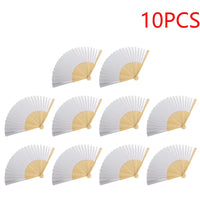 1-50PCS Paper Bamboo Folding Hand Fan Wedding Personalized Fans Party Decor Art Craft DIY Folding Fan for Wedding Party Decor