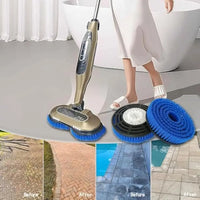 2 Pack Upgraded Steam Mop Replacement Brush Heads for Deep Cleaning and Polishing Hard Floors