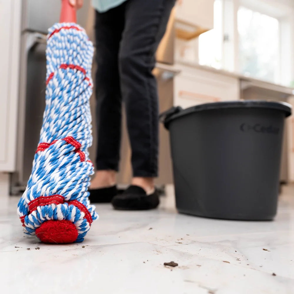Microfiber Mop Fast Cleaning Removes 99 Bacteria with Water Extra Large Mop Head Comfortable Grip and Easy Detach 18 Inch