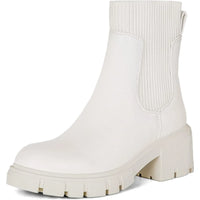 Women's Chelsea Boots Fashion Slip on Platform Ankle Boots Lug Sole Chunky Booties