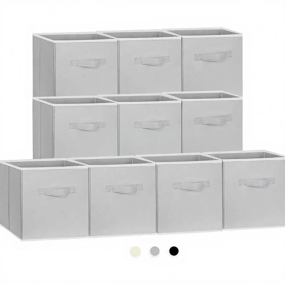 Large Storage Cubes, 13x13 Cube Storage Bins, Collapsible Storage Bins, Dual Handles, Cube Baskets, Shel, Closet Organizers, Sto