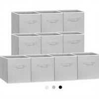 Large Storage Cubes, 13x13 Cube Storage Bins, Collapsible Storage Bins, Dual Handles, Cube Baskets, Shel, Closet Organizers, Sto