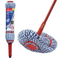 Microfiber Mop Fast Cleaning Removes 99 Bacteria with Water Extra Large Mop Head Comfortable Grip and Easy Detach 18 Inch