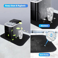 Absorbent Sliding Mat for Ice Makers and Kitchen Appliances, Countertop Dish Drying Accessory