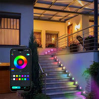 300FT Permanent Outdoor RGB Lights IP67 Waterproof Smart Eave Light DIY Scenes for House Roof Decor Christmas Holiday Daily