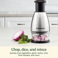 Stainless Steel Food Chopper, 8.2" x 3.9" x 3.9", Black, Efficient Kitchen Appliance for Easy Meal Prep