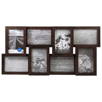8 Opening Collage Picture Frame 4x6 Photos Wall Hanging Durable Design Perfect Home Office Gallery Display