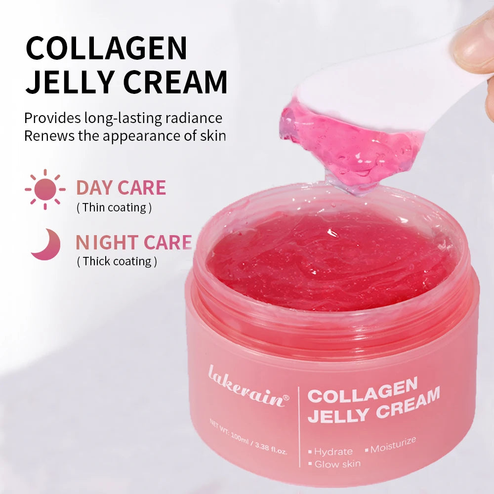 100ml Collagen Jelly Cream Niacinamide Tightening Soothing Moisturizing Anti-Aging Firmness Hydration Skincare Face Gel