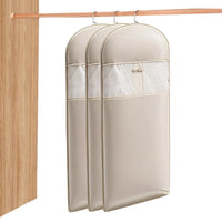 Space Saving Hanging Garment Bag with Self Compression Zipper Coat Storage Bag Dust Cover Clothes Bags for Closet Storage